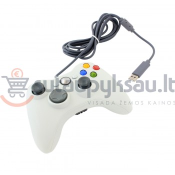 Žaidimų valdymo pultas Xbox360, baltas